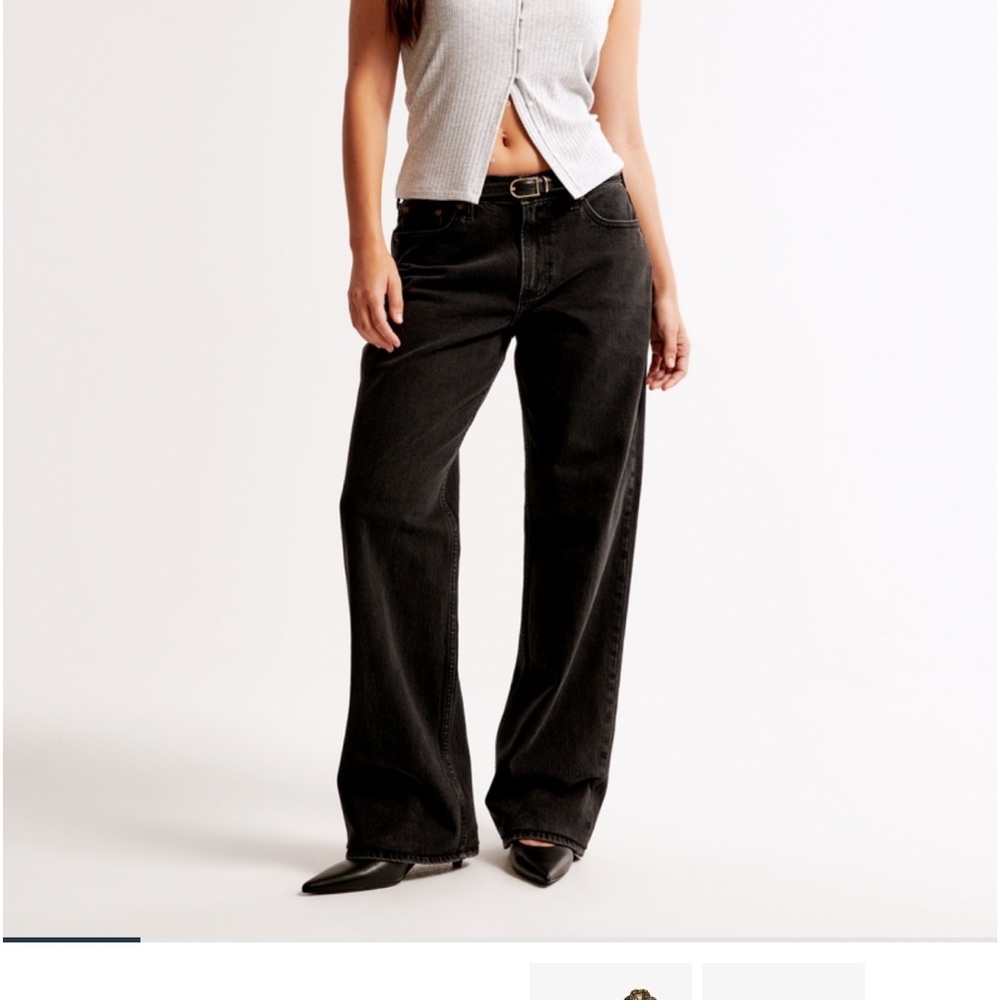 Abercrombie Low Rise Baggy Jean Curve Love